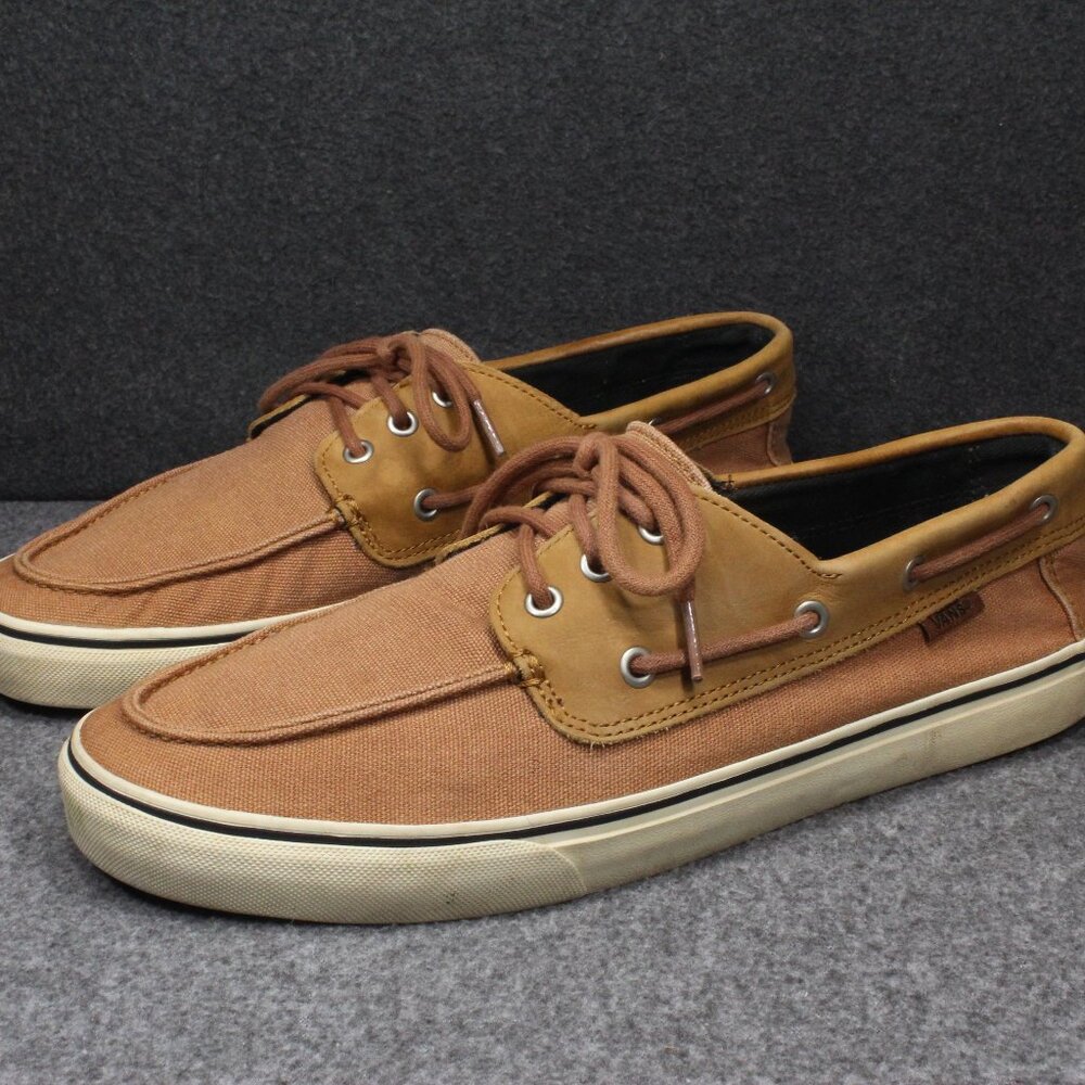 Vans Chauffeur SF Cornstalk/Marshmallow Boat Shoes Brown Mens Size 11.5